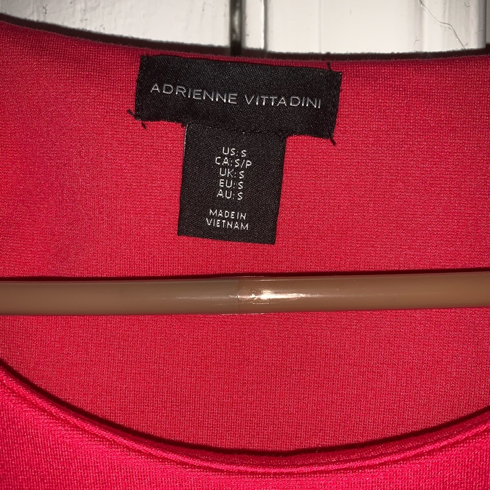 Dark pink quarter sleeve dress - Picture 2 of 4